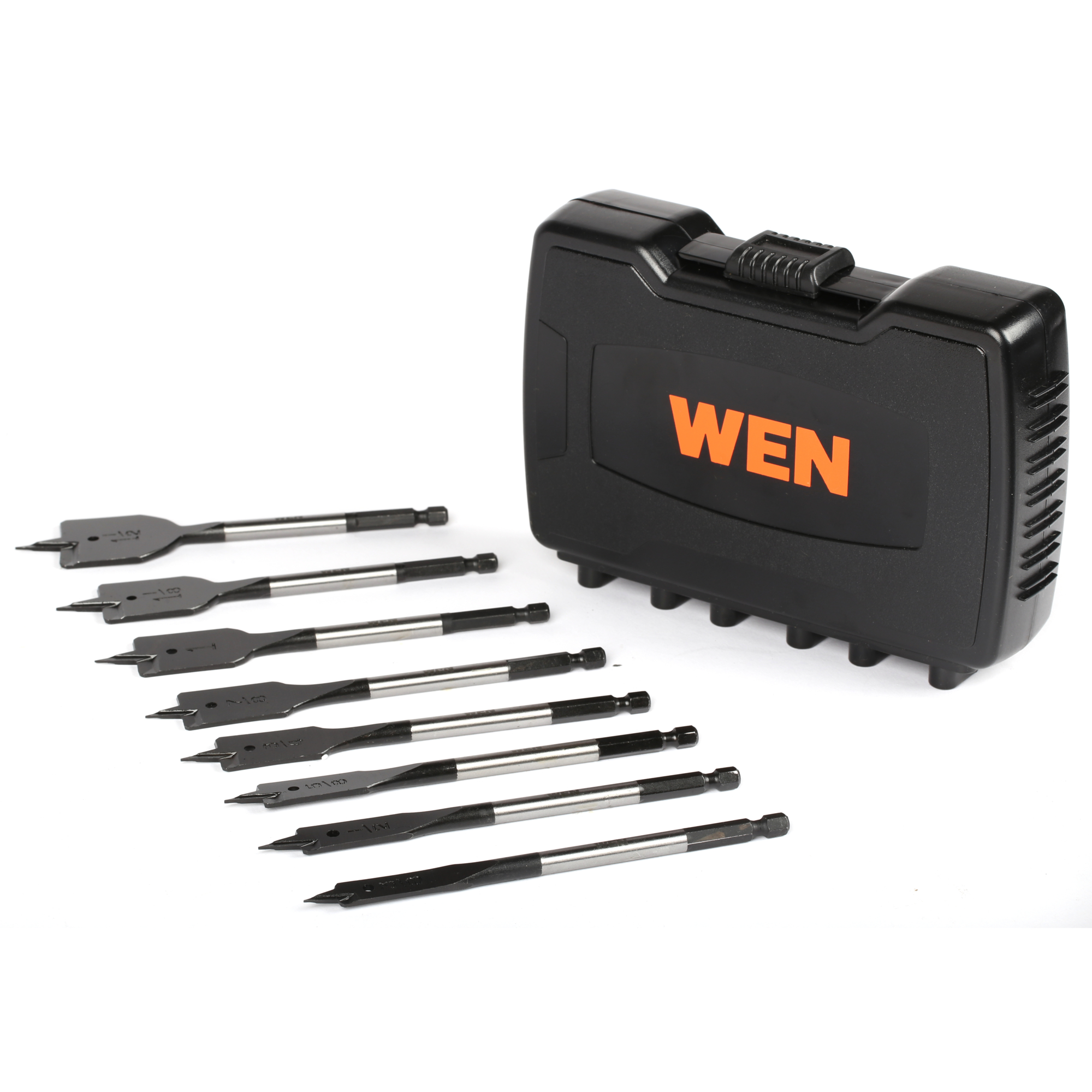 WEN Wood Spade Bit Set - 8-Piece, 6in. Length, 1/4in. Hex Shank, Model# DB818P